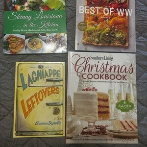 Southern Living Christmas Cookbook WW and two local to Louisiana cookbooks